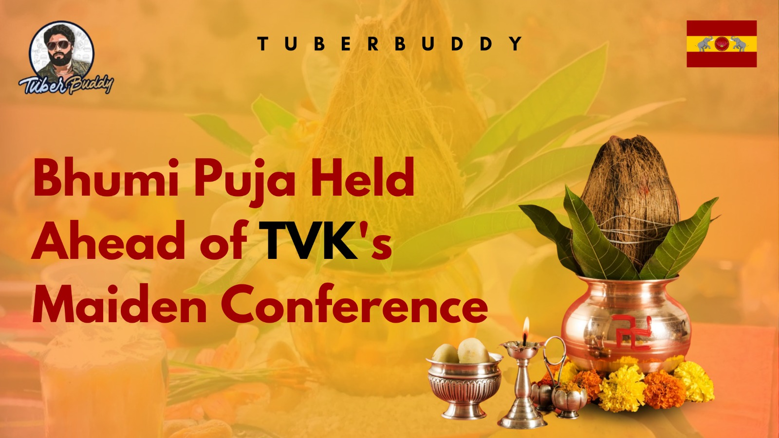 Bhumi Puja Marks the Beginning of Tamilaga Vettri Kazhagam's Journey Ahead of October 27 Conference