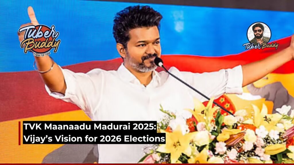 TVK Maanaadu Madurai 2025: Vijay’s Vision for 2026 Elections