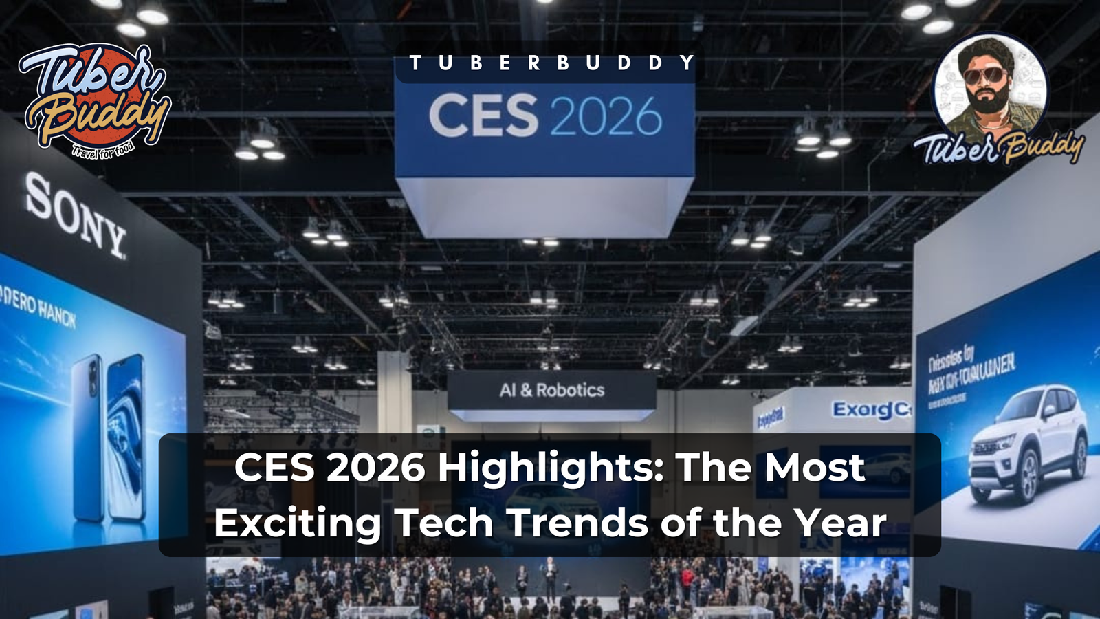 CES 2026 exhibition floor showcasing AI, robotics, and next-generation technology innovations at the global tech event