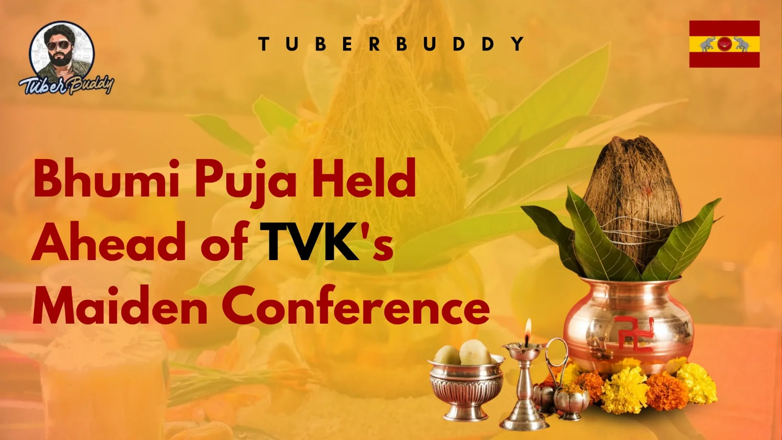 Bhumi Puja Marks the Beginning of Tamilaga Vettri Kazhagam's Journey Ahead of October 27 Conference