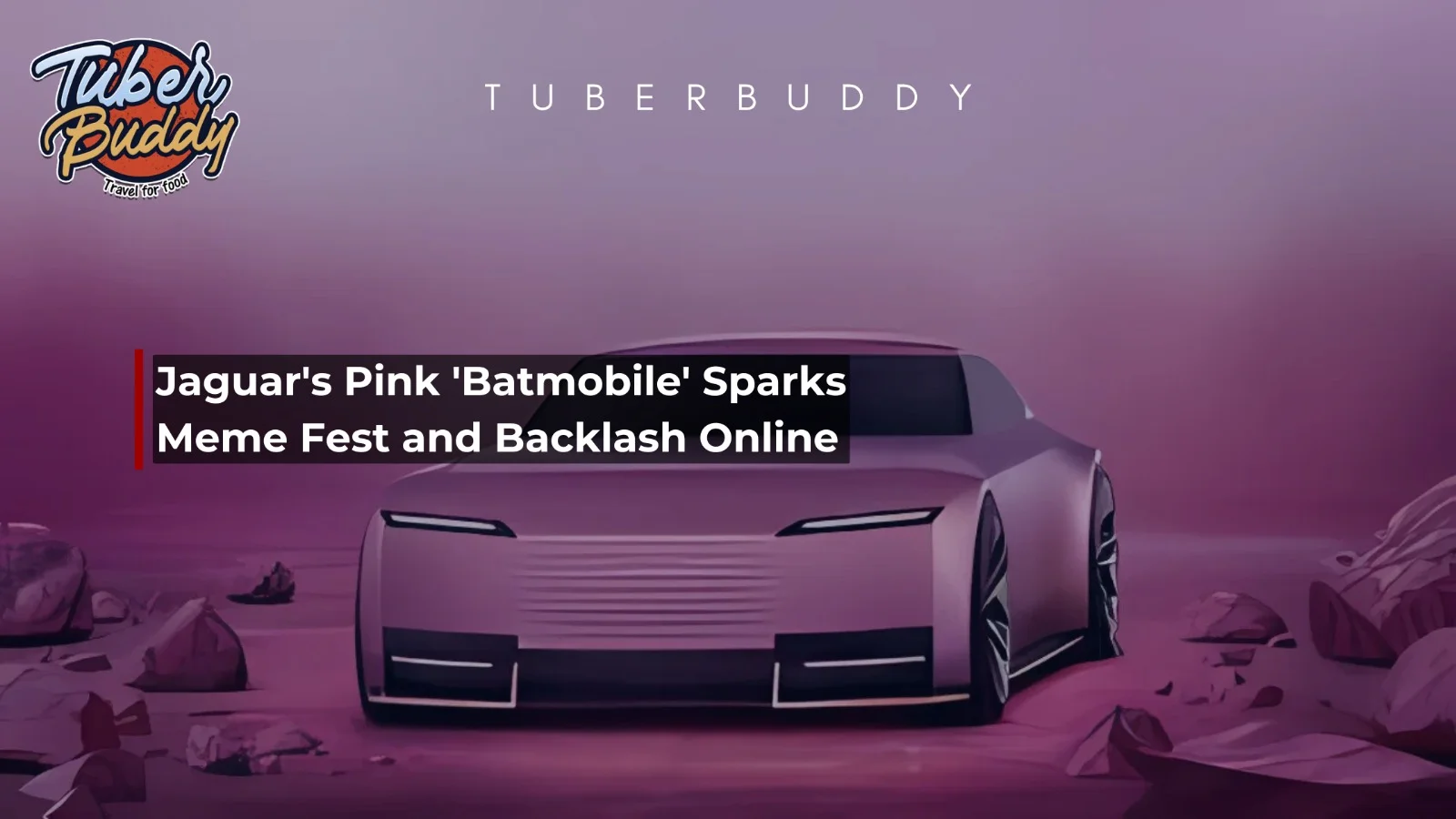 Jaguar's Pink 'Batmobile' Sparks Meme Fest and Backlash Online